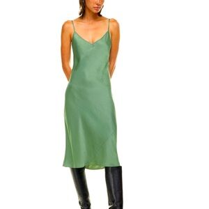 ARITZIA Wilfred Slip Satin Midi Dress